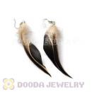 120 Pair Per Bag Multi Coloured Cheap Long Feather Earrings Wholesale