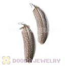120 Pair Per Bag Multi Coloured Cheap Long Feather Earrings Wholesale