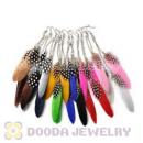 120 Pair Per Bag Multi Coloured Cheap Long Feather Earrings Wholesale