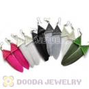 120 Pair Per Bag Multi Coloured Cheap Long Feather Earrings Wholesale