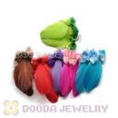 120 Pair Per Bag Multi Coloured Cheap Long Feather Earrings Wholesale