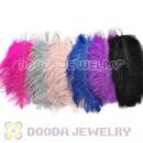 120 Pair Per Bag Multi Coloured Cheap Long Ostrich Feather Earrings Wholesale