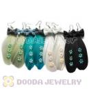 120 Pair Per Bag Multi Coloured Cheap Long Feather Earrings Wholesale