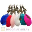 120 Pair Per Bag Multi Coloured Cheap Long Feather Earrings Wholesale