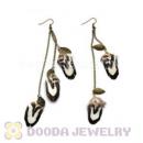 120 Pair Per Bag Multi Coloured Cheap Long Feather Earrings Wholesale