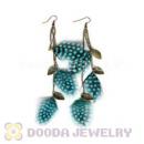120 Pair Per Bag Multi Coloured Cheap Long Feather Earrings Wholesale