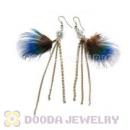 120 Pair Per Bag Multi Coloured Cheap Long Feather Earrings Wholesale