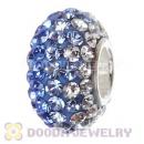 Jewelry silver beads with 90 crystal rhinestones Austrian crystal Jewelry beads