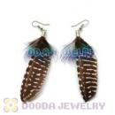 120 Pair Per Bag Multi Coloured Cheap Long Feather Earrings Wholesale