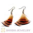 120 Pair Per Bag Multi Coloured Cheap Long Feather Earrings Wholesale