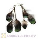 120 Pair Per Bag Multi Coloured Cheap Long Feather Earrings Wholesale