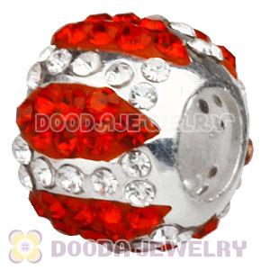 925 Sterling Silver European Charm Beads With Austrian Crystal Wholesale