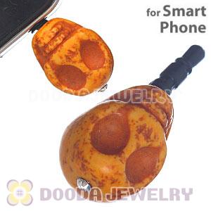 17×18mm Turquoise Skull Earphone Jack Plug For iPhone Wholesale