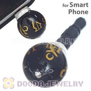 10mm Buddha Agate Earphone Jack Plug Stopper Fit iPhone 