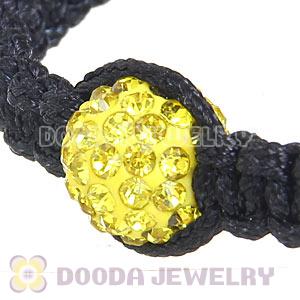 Wholesale On Sale Handmade Pave Crystal Macrame Bracelets