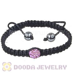 Wholesale On Sale Handmade Pave Crystal Macrame Bracelets