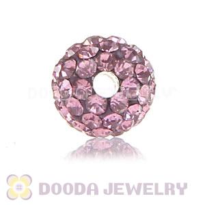 Cheap Price 8mm Handmade Pave Pink Crystal Beads Wholesale 