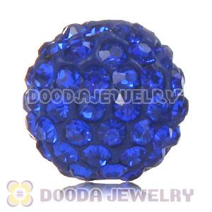 Cheap Price 12mm Handmade Pave Blue Crystal Beads Wholesale 