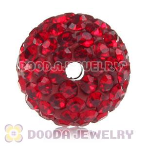 Cheap Price 12mm Handmade Pave Red Crystal Beads Wholesale 