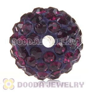 Cheap Price 12mm Handmade Pave Fuchsia Crystal Beads Wholesale 