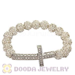 Crystal Disco Ball Honesty Bracelets With Cross Wholesale 