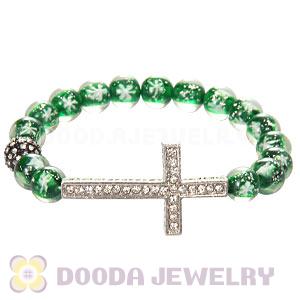 10mm Snowflake Honesty Bracelets With Cross Wholesale 