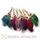 120 Pair Per Bag Multi Coloured Cheap Long Feather Earrings Wholesale