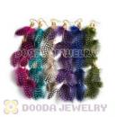 120 Pair Per Bag Multi Coloured Cheap Long Feather Earrings Wholesale