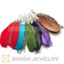 120 Pair Per Bag Multi Coloured Cheap Long Feather Earrings Wholesale