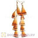 120 Pair Per Bag Multi Coloured Cheap Long Feather Earrings Wholesale