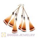 120 Pair Per Bag Multi Coloured Cheap Long Feather Earrings Wholesale