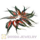 120 Pair Per Bag Multi Coloured Cheap Long Feather Earrings Wholesale