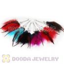 120 Pair Per Bag Multi Coloured Cheap Long Feather Earrings Wholesale