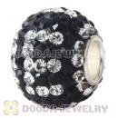 10X13 Alphabet Charms E Bead With 130pcs Austrian Crystal 925 Silver Core