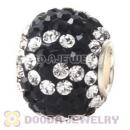 10X13 Alphabet Charms G Bead With 130pcs Austrian Crystal 925 Silver Core