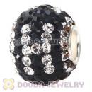 10X13 Alphabet Charms H Bead With 130pcs Austrian Crystal 925 Silver Core