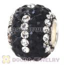 10X13 Alphabet Charms I Bead With 130pcs Austrian Crystal 925 Silver Core