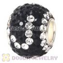 10X13 Alphabet Charms J Bead With 130pcs Austrian Crystal 925 Silver Core