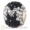 10X13 Alphabet Charms M Bead With 130pcs Austrian Crystal 925 Silver Core