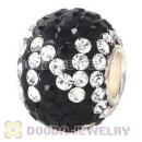 10X13 Alphabet Charms N Bead With 130pcs Austrian Crystal 925 Silver Core
