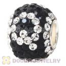 10X13 Alphabet Charms Q Bead With 130pcs Austrian Crystal 925 Silver Core