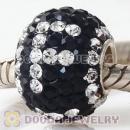 10X13 Alphabet Charms F Bead With 130pcs Austrian Crystal 925 Silver Core