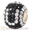 10X13 Alphabet Charms U Bead With 130pcs Austrian Crystal 925 Silver Core