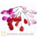 120 Pair Per Bag Multi Coloured Cheap Long Feather Earrings Wholesale