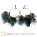 120 Pair Per Bag Multi Coloured Cheap Long Feather Earrings Wholesale