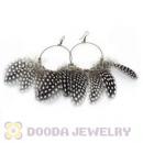 120 Pair Per Bag Multi Coloured Cheap Long Feather Earrings Wholesale