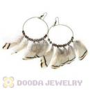 120 Pair Per Bag Multi Coloured Cheap Long Feather Earrings Wholesale