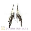 120 Pair Per Bag Multi Coloured Cheap Long Feather Earrings Wholesale