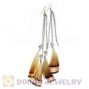 120 Pair Per Bag Multi Coloured Cheap Long Feather Earrings Wholesale