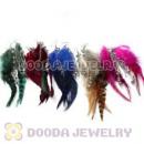 120 Pair Per Bag Multi Coloured Cheap Long Feather Earrings Wholesale
